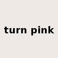 turn pink是什么意思