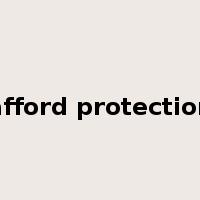 afford protection是什么意思