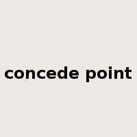 concede point是什么意思