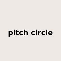 pitch circle是什么意思