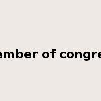 member of congress是什么意思