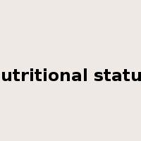 nutritional status是什么意思