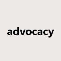 advocacy是什么意思