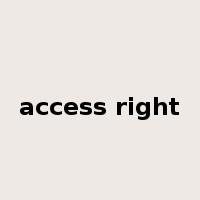 access right是什么意思