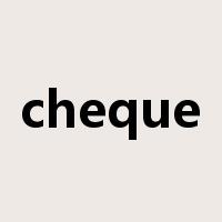 cheque