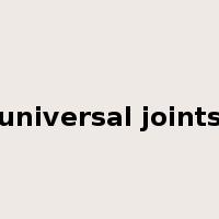 universal joints是什么意思