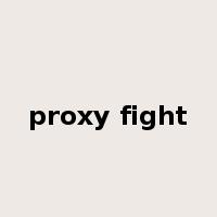 proxy fight是什么意思