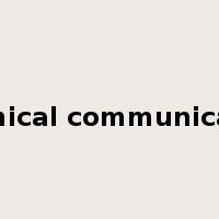 chemical communication是什么意思