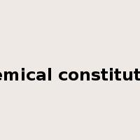 chemical constitution是什么意思