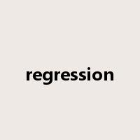 regression是什么意思