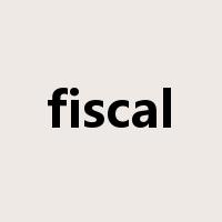 fiscal是什么意思