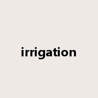 irrigation