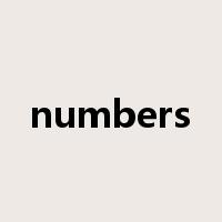 numbers是什么意思