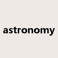 astronomy是什么意思