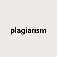 plagiarism是什么意思