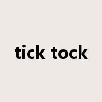 tick tock是什么意思