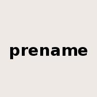 prename