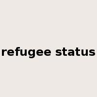 refugee status是什么意思