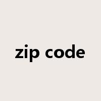 zip code是什么意思