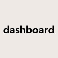 dashboard是什么意思