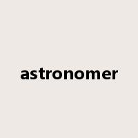 astronomer是什么意思