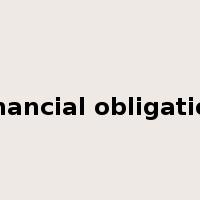 financial obligation是什么意思