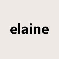 elaine是什么意思