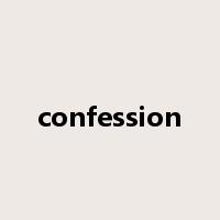 confession