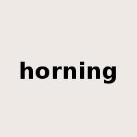 horning