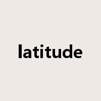 latitude是什么意思