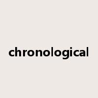 chronological是什么意思