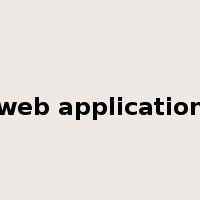 web application是什么意思