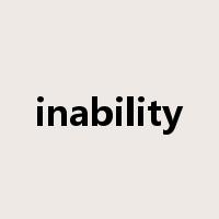 inability