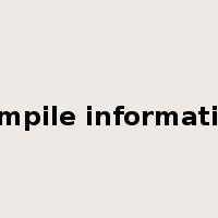 compile information是什么意思