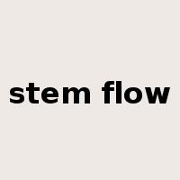 stem flow是什么意思