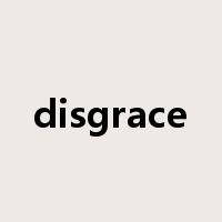 disgrace是什么意思