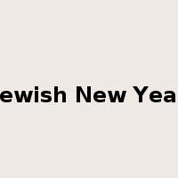 Jewish New Year是什么意思