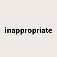 inappropriate是什么意思