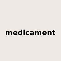 medicament是什么意思