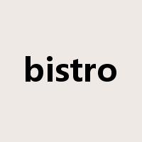 bistro是什么意思