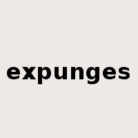 expunges是什么意思