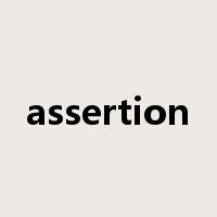 assertion是什么意思