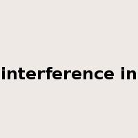 interference in