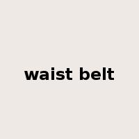 waist belt是什么意思