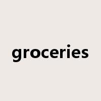 groceries是什么意思