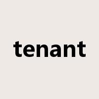 tenant