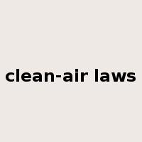 clean-air laws是什么意思