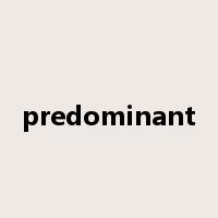 predominant是什么意思