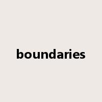 boundaries是什么意思