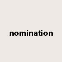 nomination